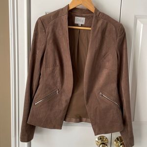 Faux suede jacket